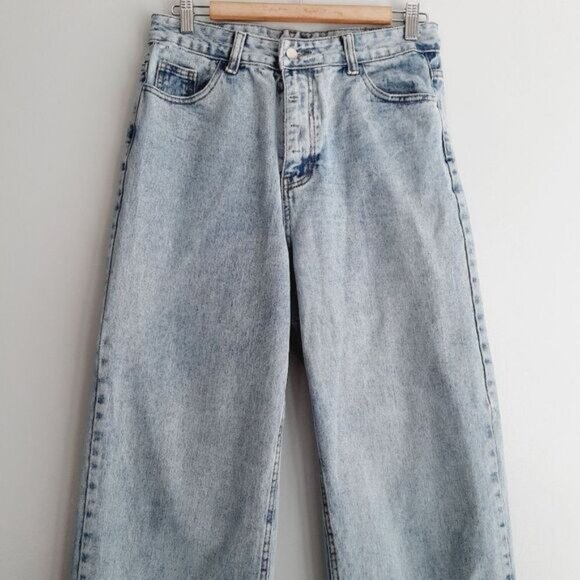 Vintage Hi-Rise Broken-In Mom Jean Faded Distressed Blue Sz 8 / M - Picture 3 of 14
